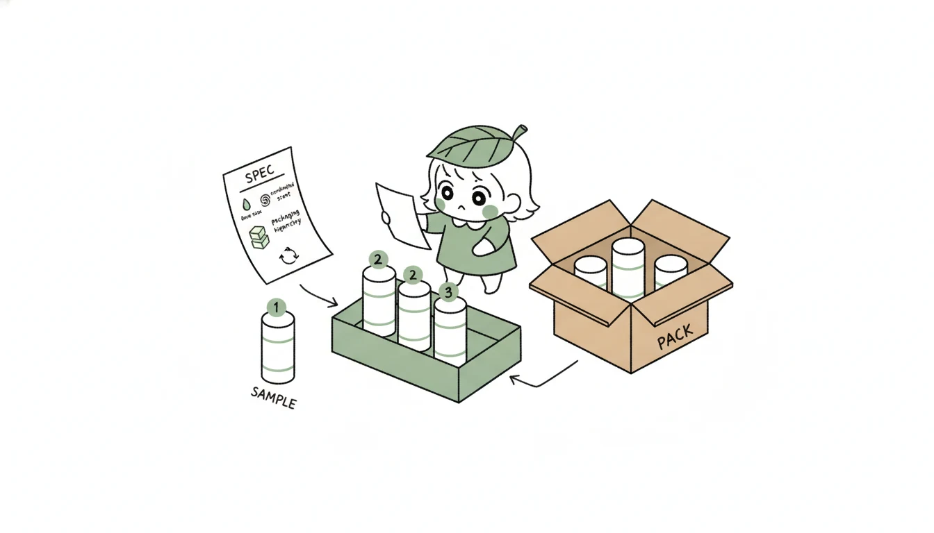 B2B professional spa kits sourcing checklist covering specifications, samples and packaging