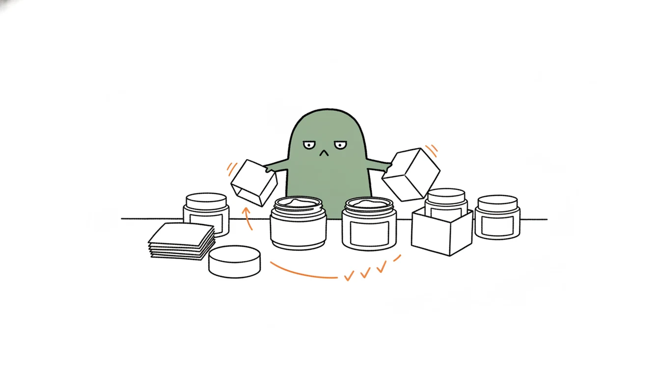 Xiaolv adjusting a private label sample for private label body-care jars in a B2B sourcing guide