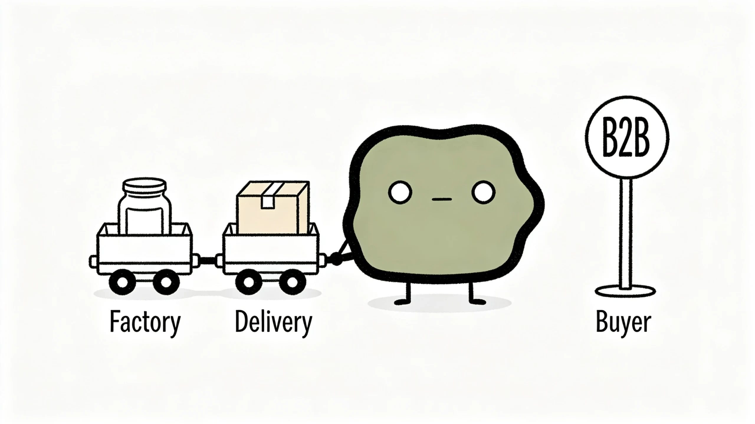 Xiaolv separates factory scope and buyer costs at the agreed delivery point.