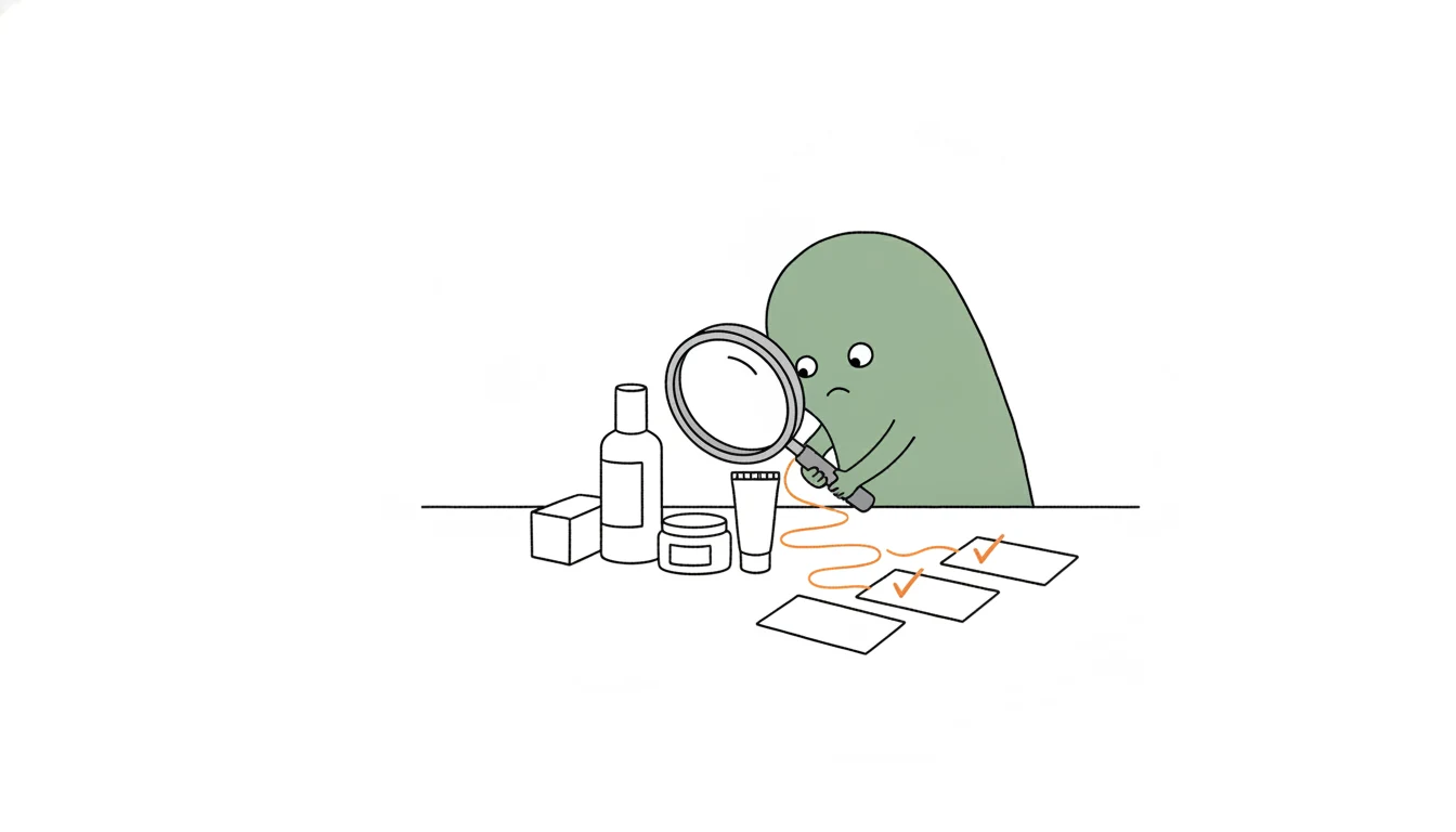 Xiaolv examining sample evidence for unbranded beauty and personal-care product samples in a B2B sourcing guide