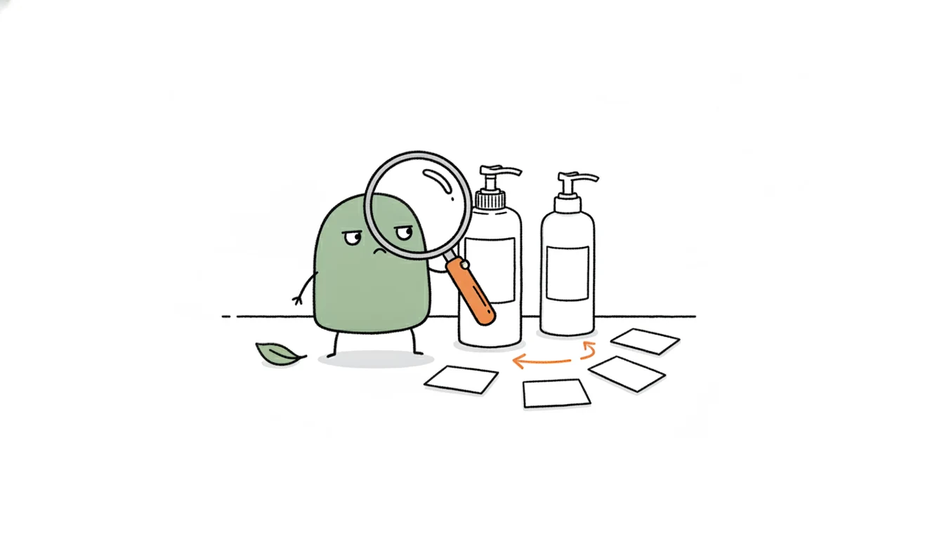 Xiaolv examining sample evidence for massage lotion pump bottles in a B2B sourcing guide